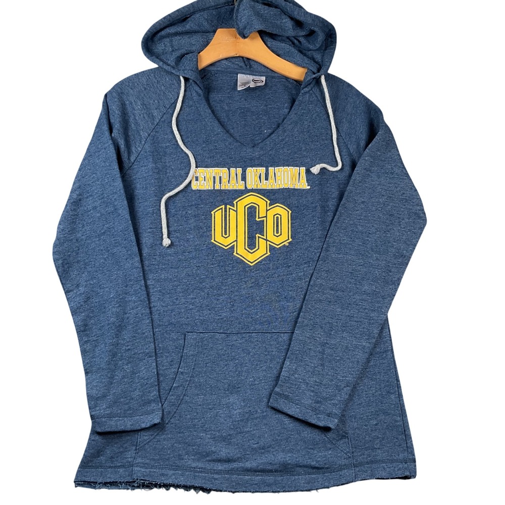 Concepts Sport Central Oklahoma‎ UCO Bronchos Blue Heather Hoodie Womens Medium